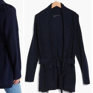 Alissa Fringed Wool & Cashmere Cardigan360 CASHMERE